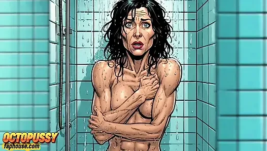 Ibu sange 45 tahun di kamar mandi
