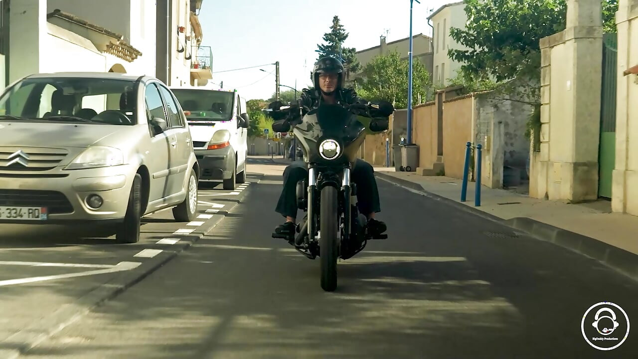 Samantha Calls the Biker