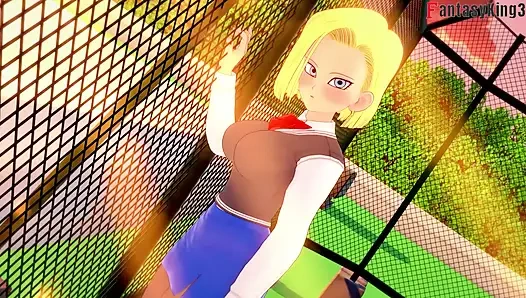 Android 18 betritt das college, um weiter zu ficken Gohan - Dragon Ball zex-Serie