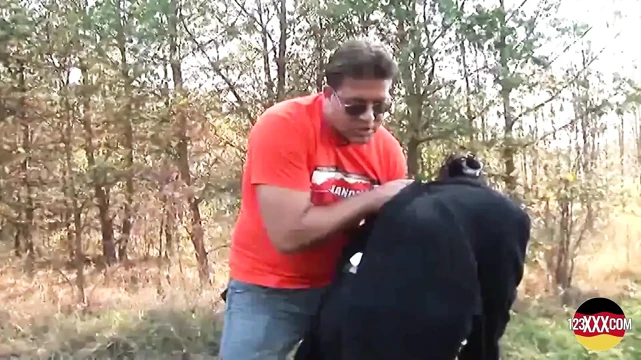 Alluring Brunette Fucked in Park