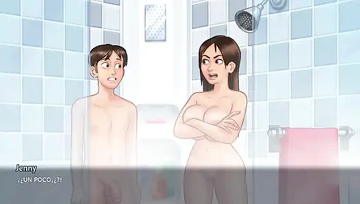 Верен занимается любовью с мачехой и дает ей все свое молоко - SummerTime Saga