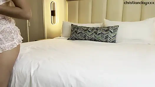 Reyna Belle Howls Like a Bitch as She Takes Christian Clay's Big Cock