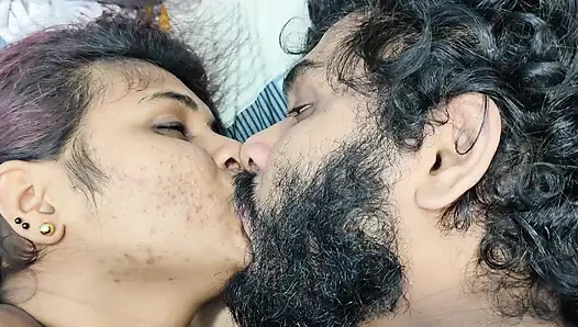 Hot deep lip lock in nude romance