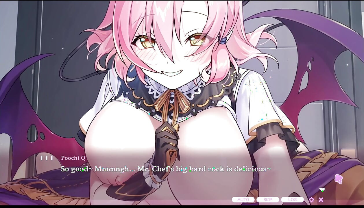 Kaiju Princess 2 Escenas - visita nocturna de tu amigable demonio succubus nocturno de pelo rosado
