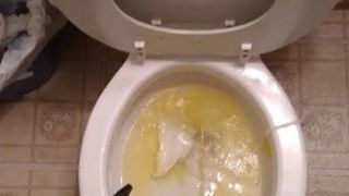 Pissing with soft dick