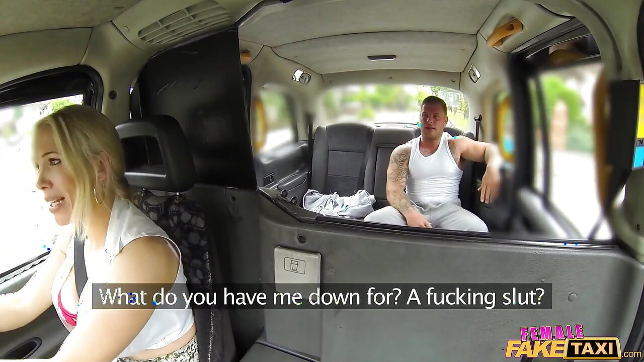 Female Fake Taxi - Busty Tit Wank Makes Stud Cum Hard
