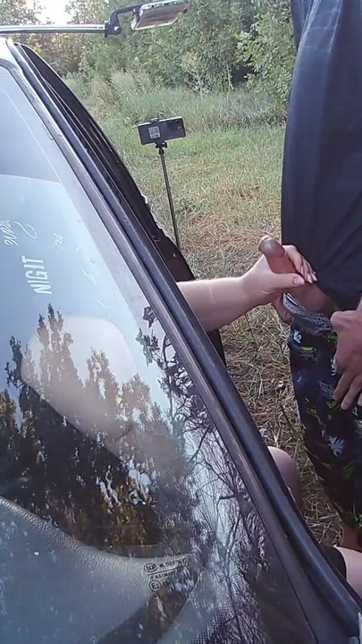 I brought my friend to the park and gave her to suck my dick | Clip 1