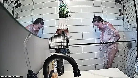 Mrs. Joanne Tanner a Real Public Schoolteacher Captured in the Shower 05-01-26 & 05-03-26
