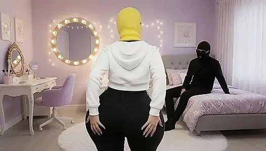 Petite Big Ass Stepsister Playing in the Bedroom