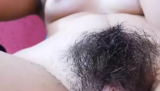 Hairy pussy upclose