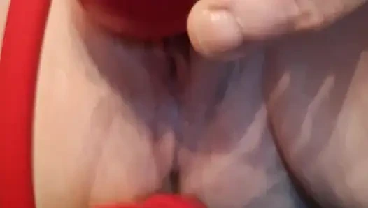 Squirting mit rose aus nächster nähe.