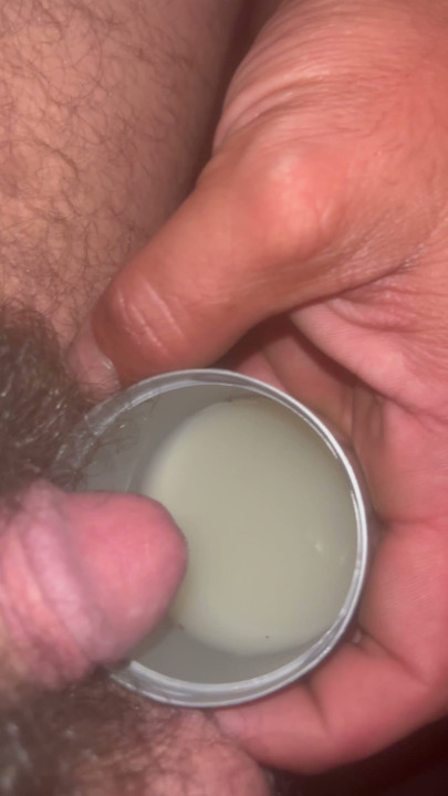 Cum mixed in condom