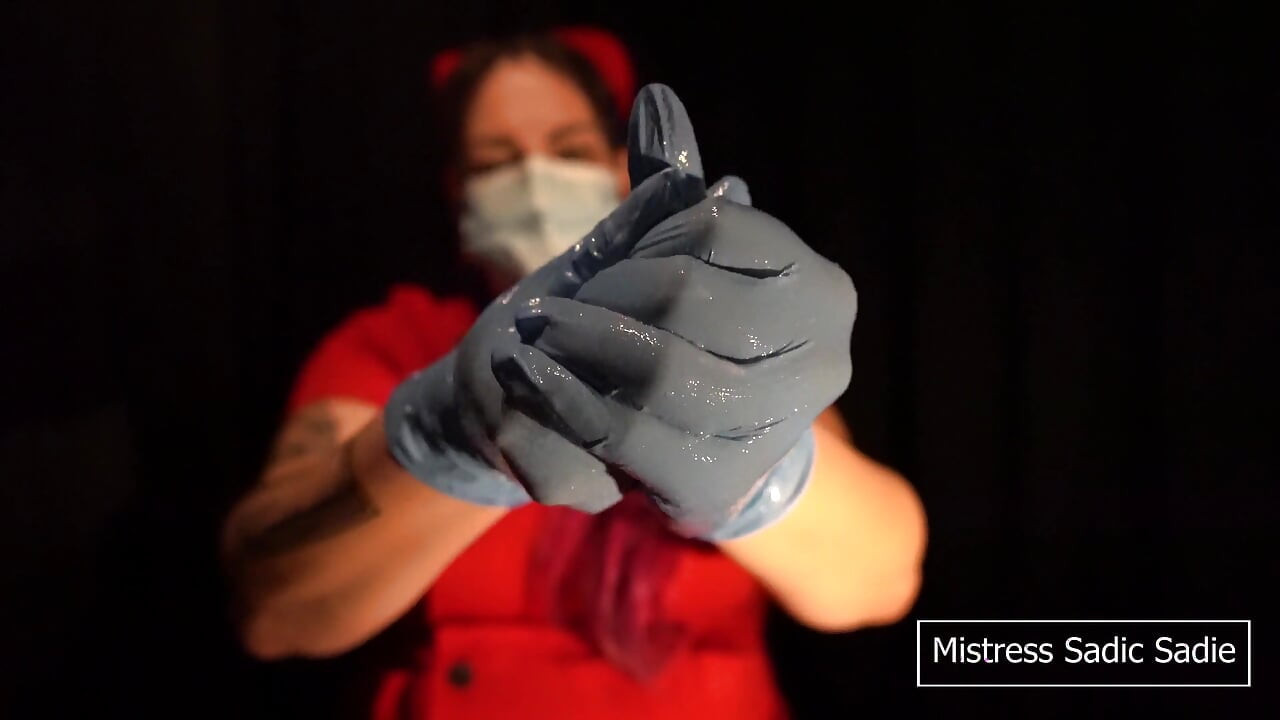 Medizinische handschuhliebe.