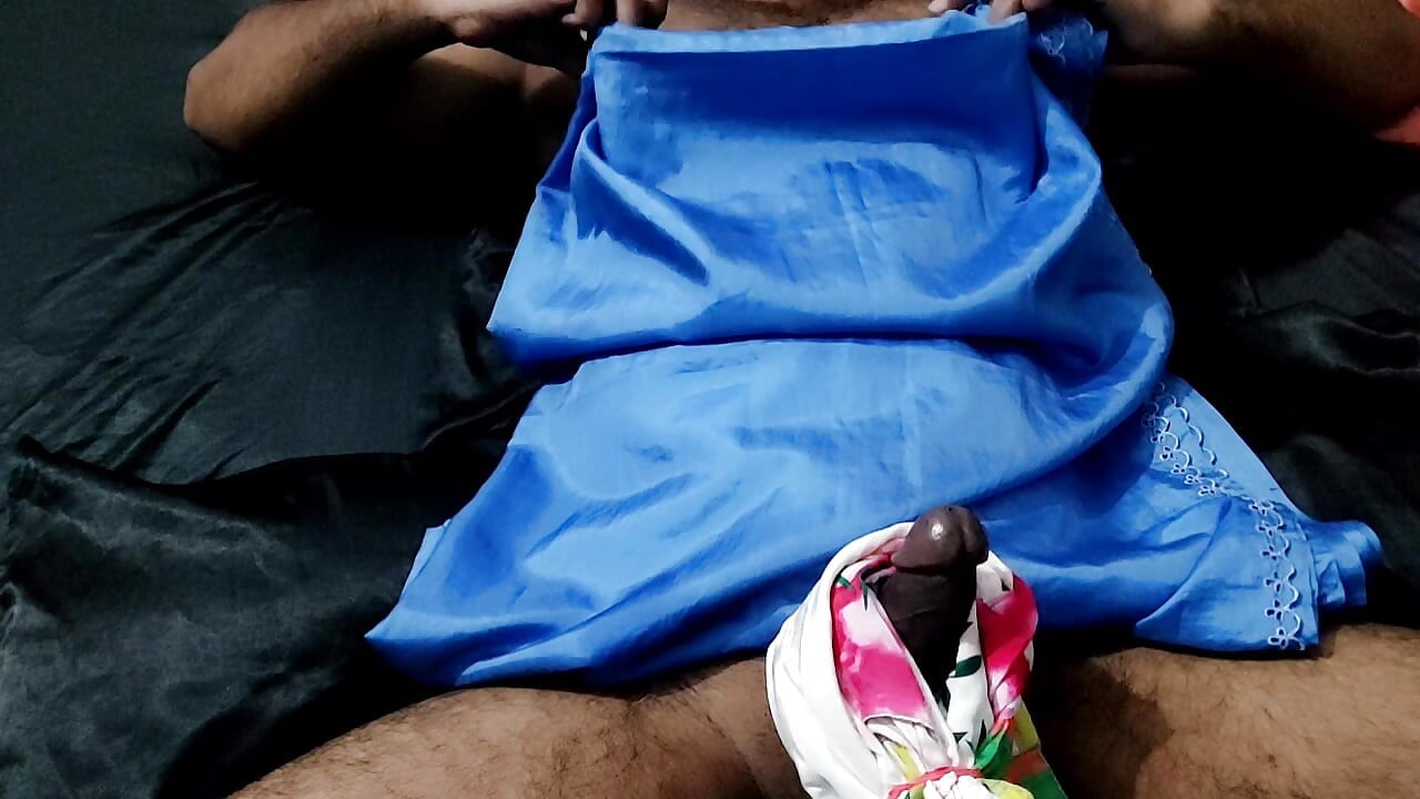 Cetim seda punheta pornô - Satin blue Saree Fuck of Bhabhi (154)