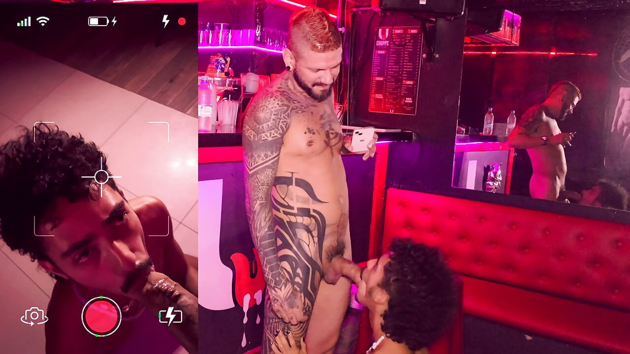 Having sex for the first time in the Sauna with a mexican with a piercing of his dick