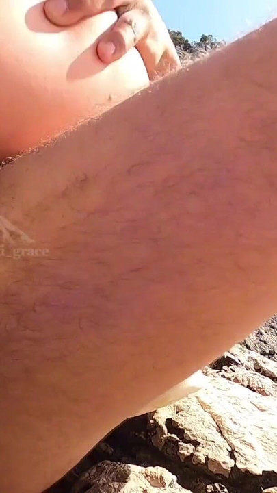 The lifeguards noticed us right away but he kept fucking my ass anyway | Clip 1