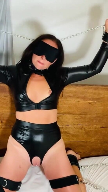 Epic moment from "BDSM Sub Gets Her Pussy Eaten and Then Destroyed with Toys - Cuming Hard Over and Over!"