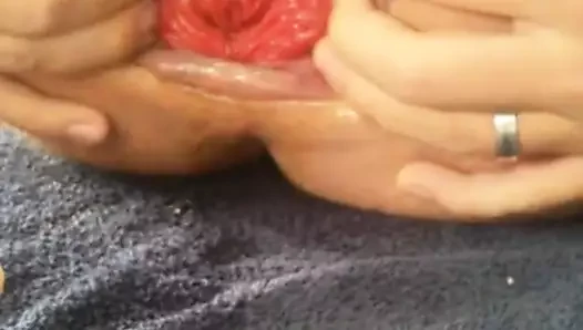 Xtreme lastik yumruk ve dildo - sikiş