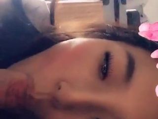 Snapchat asiático mamada