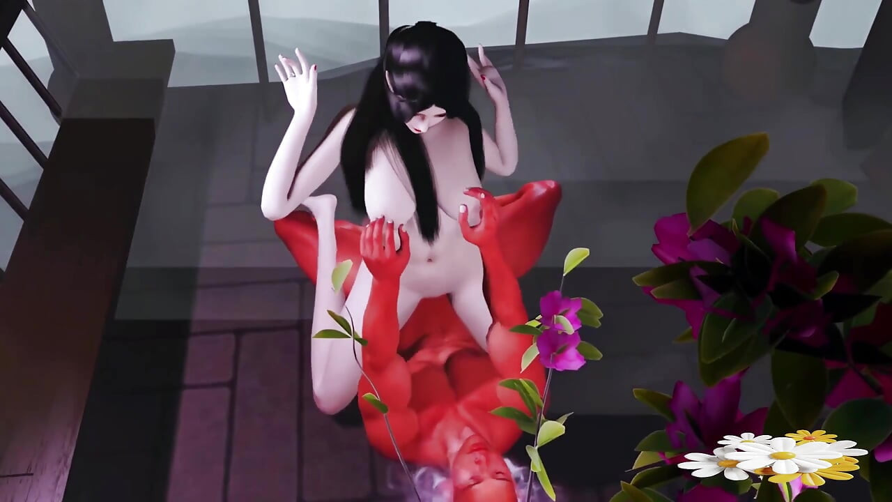 Fada peituda salva o homem sedento - 3D Hentai Animation V652