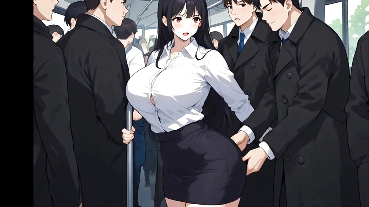 Anime public bus threesome sex ( AI generated )
