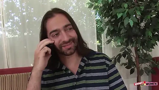 Desperate housewife gets her pussy plowed by two black guys in front of her hubby