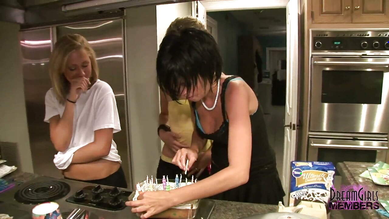 Private home video girls show tits ass & spread their pussies at a birthday