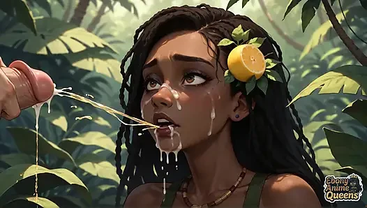 Dewi kulit hitam menghiasi hutan - frolicsome xxx!
