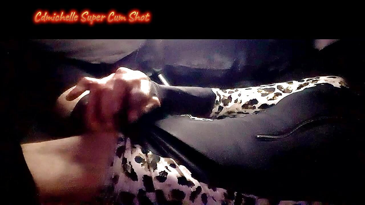 Crossdresser Cdmichelle Super Cum Shot Licking up PreCum