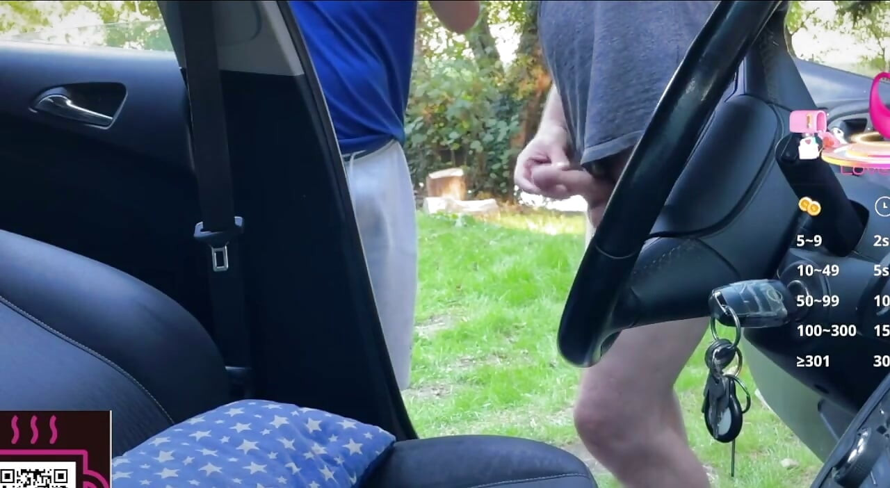 Open Door Car Blowjob in the Park