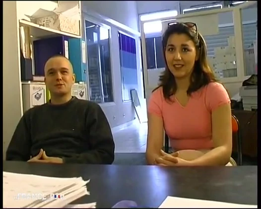Teddy and Stephanie in a Casting for Hot.