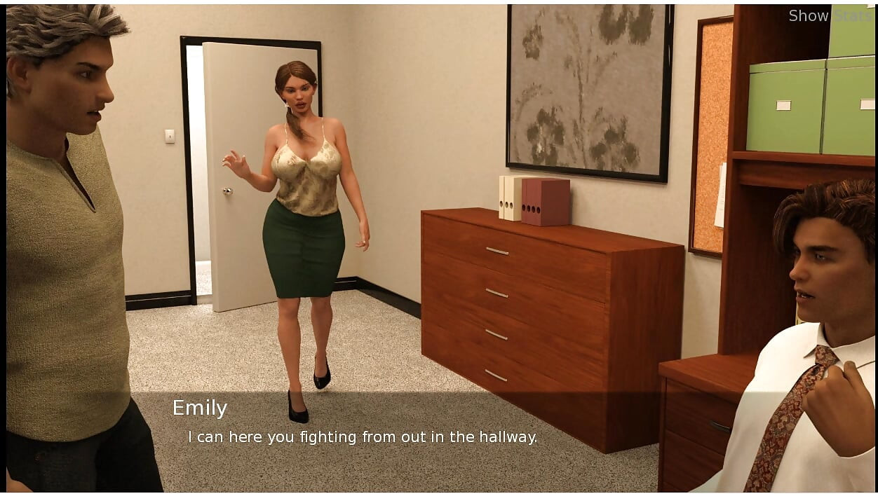 Project Hotwife - Gameplay - παιχνίδι ρόλων - ταμπού - ζευγάρι κάνει σεξ στο γραφείο πιάστηκε από άγνωστο