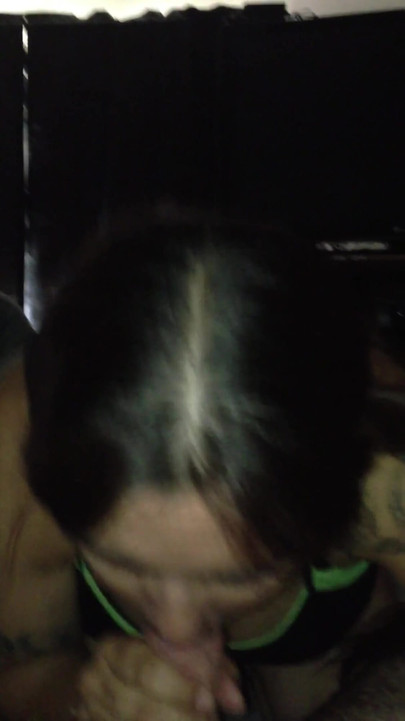 Lorie Cree takes Elroy Pek's morning wood in her mouth | Clip 1