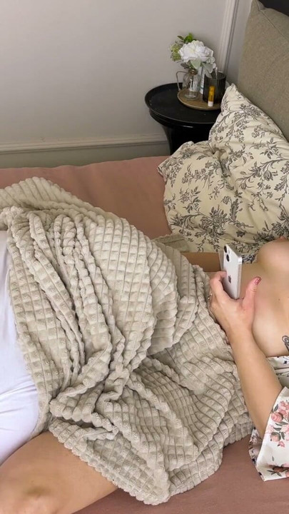 he came back early and caught masturbating and started eating my pussy | Clip 1