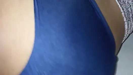 Mother-in-law opens her buttocks to show her ass