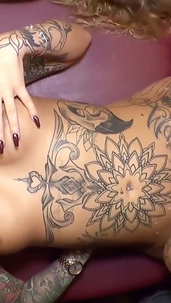 Epic moment from "CREAMPIE GANGBANG BUKKAKE FOR GERMAN TATTOO MODEL BETH ADAMS"