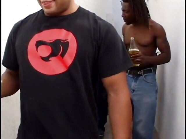 A group of black dudes becomes a group sex party with blonde slut
