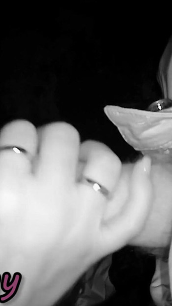 Captivating moment from "MissCreamy French Teacher Gives Me a Public Street Blowjob - Intense Cumshot!"