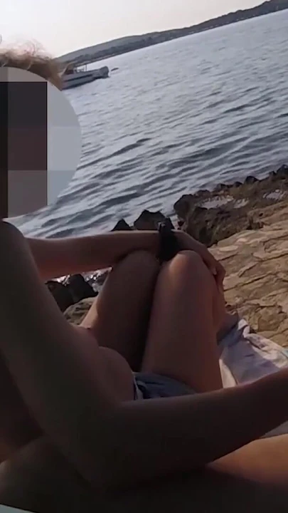 Emotional moment from "French Couple Amateur Stepmom Handjob On Nudist Beach In Greece To Her Stepson With Cumshot - MissCreamy"