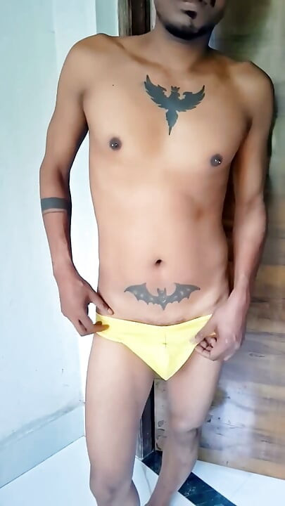 Yellow Thong Size Check