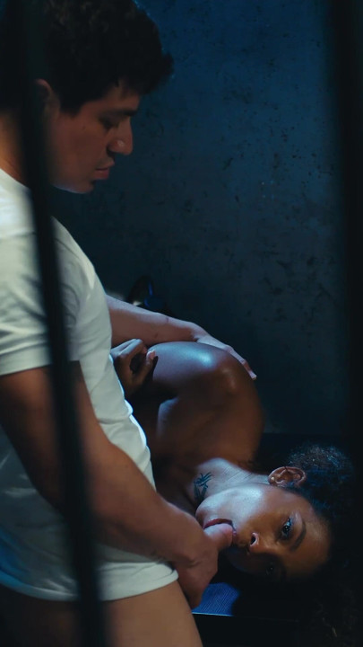 Ebony Time Freeze Creampie Climax