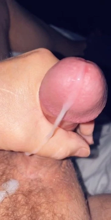 Milking my Rock hard cock