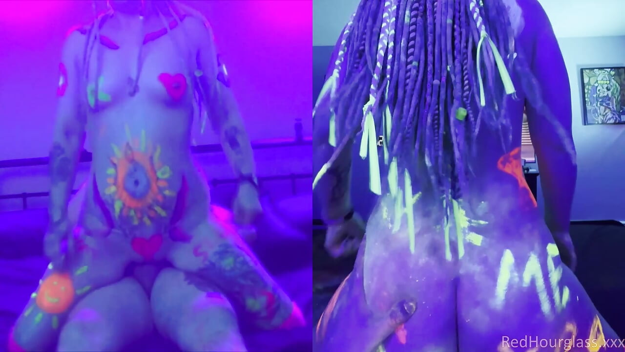 Blacklight fun with Melanie Sugar