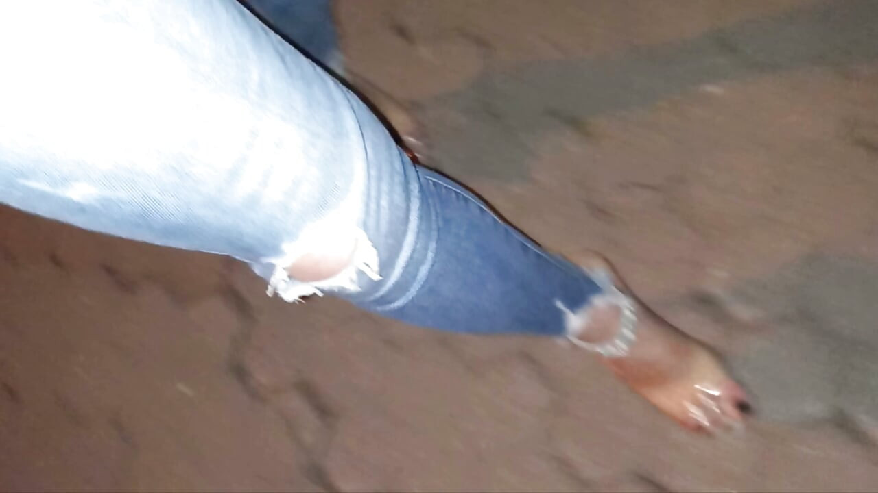 I walk down the street at night in my stripper heels