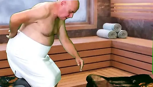 HOT SAUNA DELIGHT WITH ADAMANDEVE AND LUPO