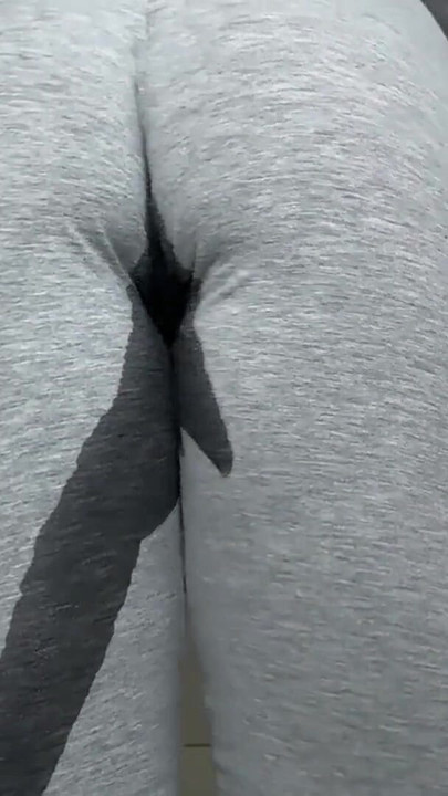 Captivating moment from "close-up squirt leggings in public bathroom!"