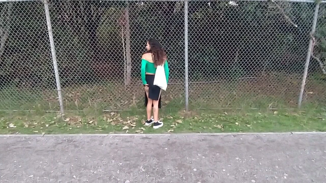 Taking off her knickers