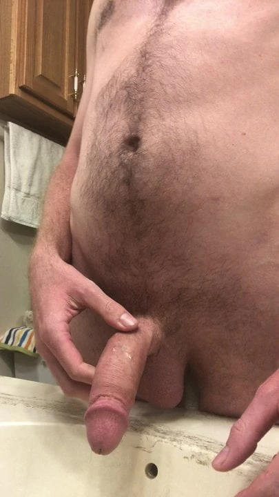 Me peeing through foreskin!