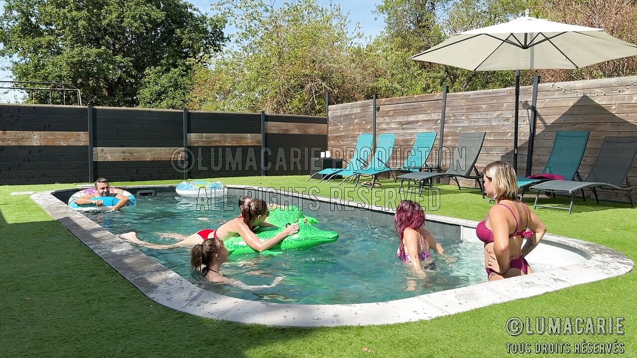 Orgy at the Pool