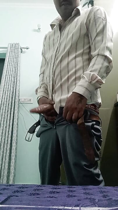 Indian desi man enjoy shower and masterbation show with neighbour